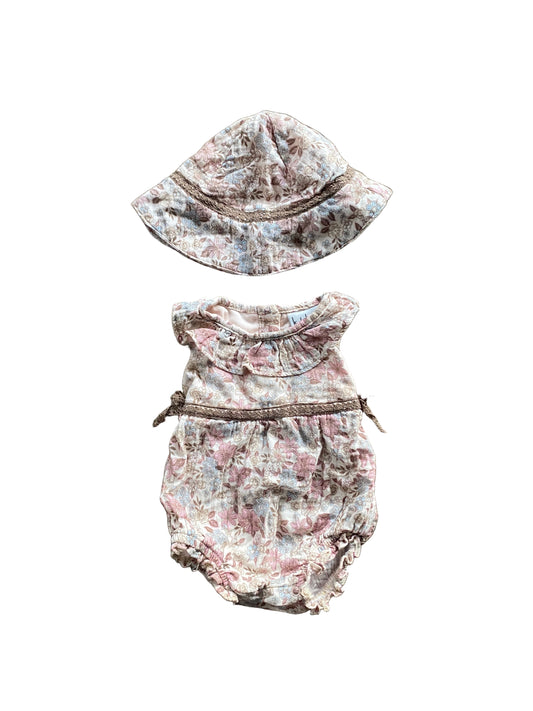 Nicole Miller | Summer set with Sun Hat | NB