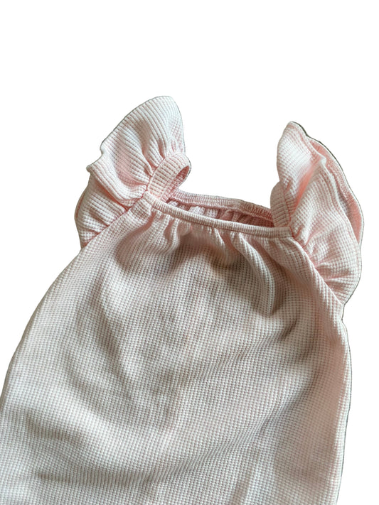 Carter’s | Flutter Sleeve Pink Romper | NB