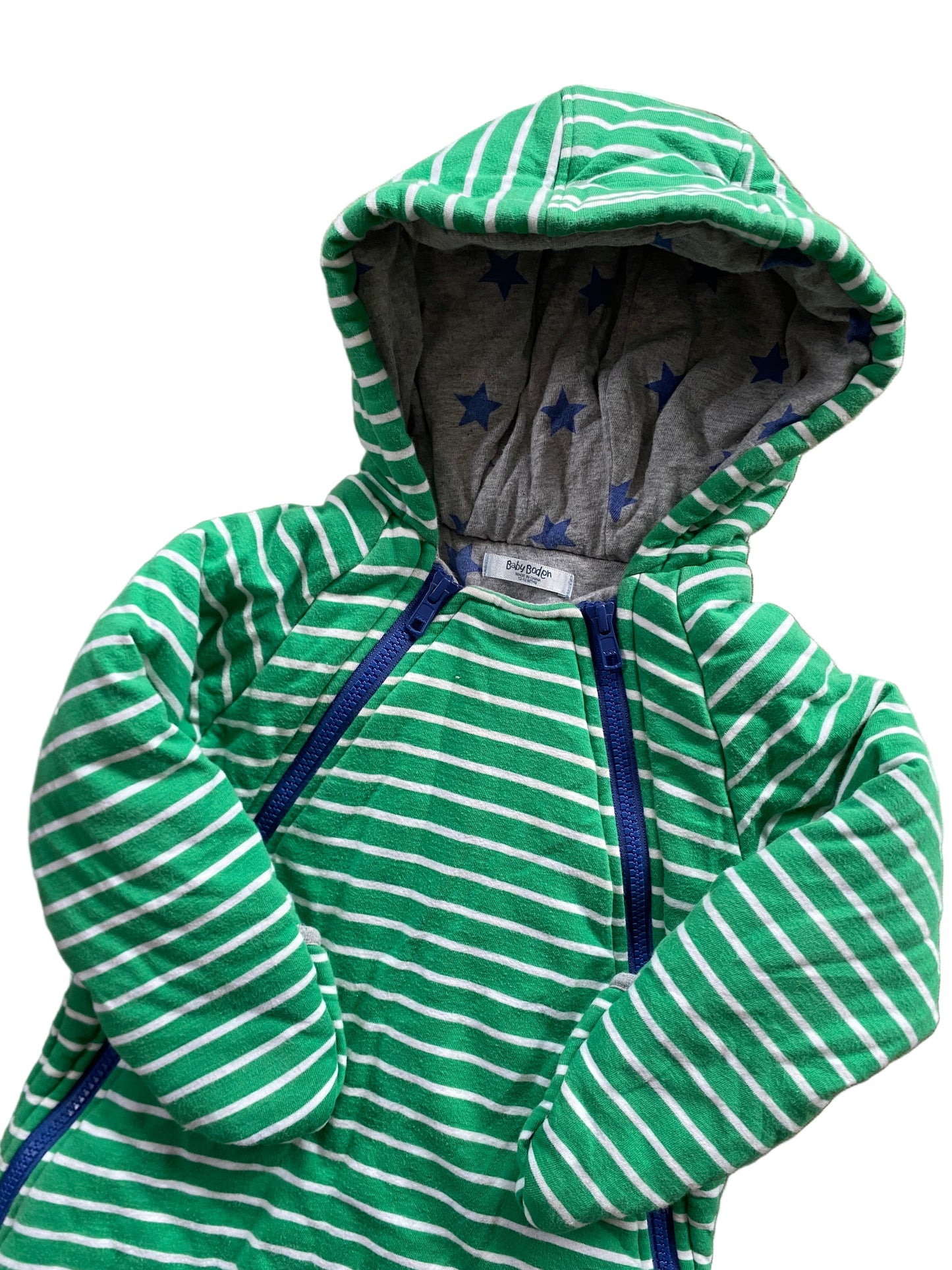 Baby Boden | Bunting Striped Green | 12-18 months